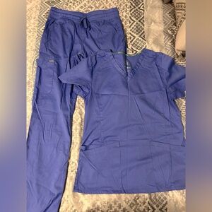 Women's Blue Scrub Set